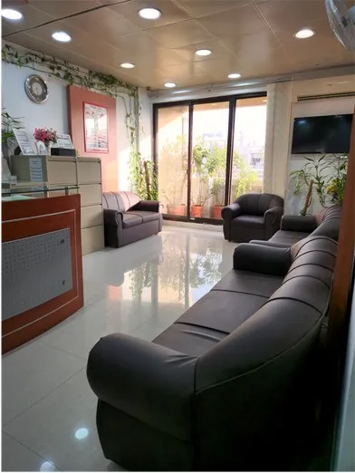 Comfortable waiting area at Axis Dental Clinic